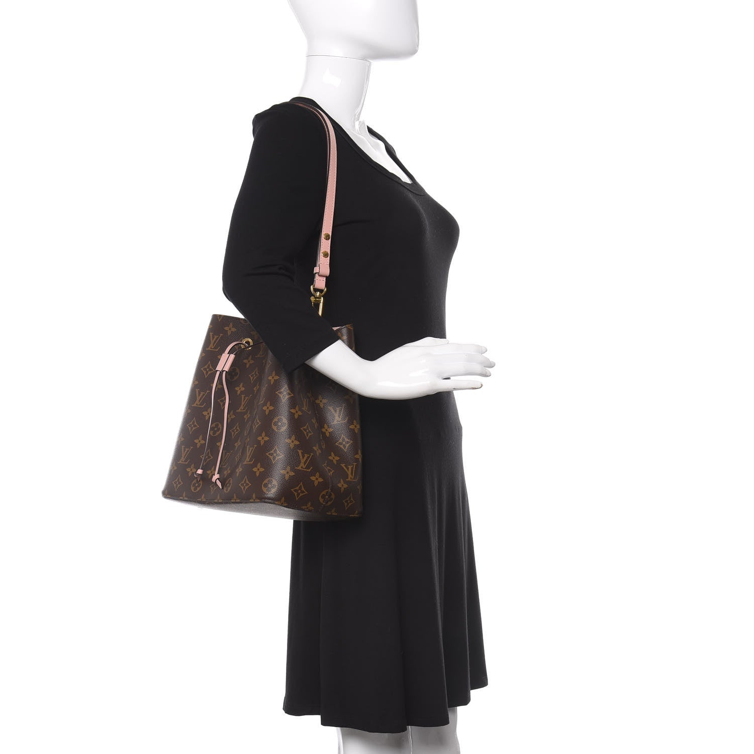 Louis Vuitton Monogram Neonoe MM Rose Poudre 2 of 8