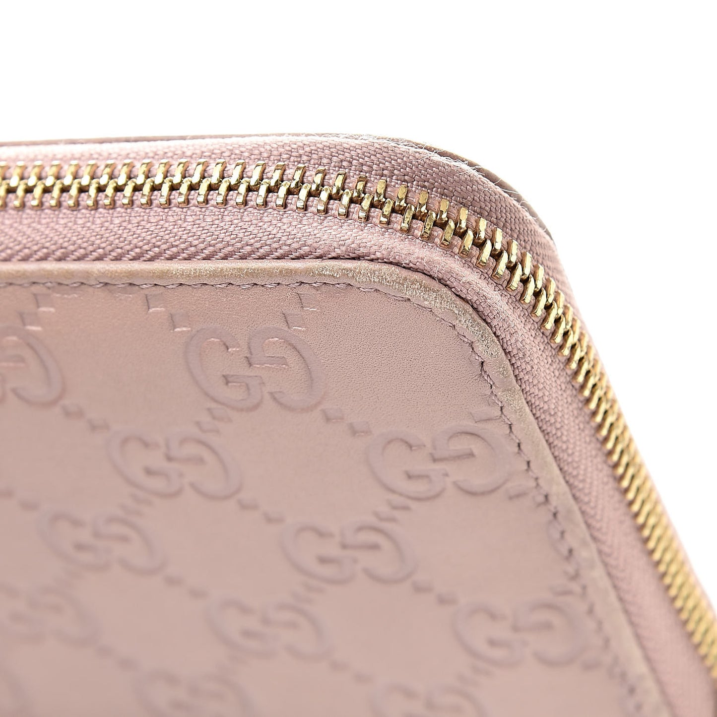Guccissima Zip Around Wallet Pink