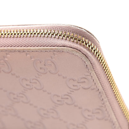 Gucci Guccissima Zip Around Wallet Pink 11 of 13