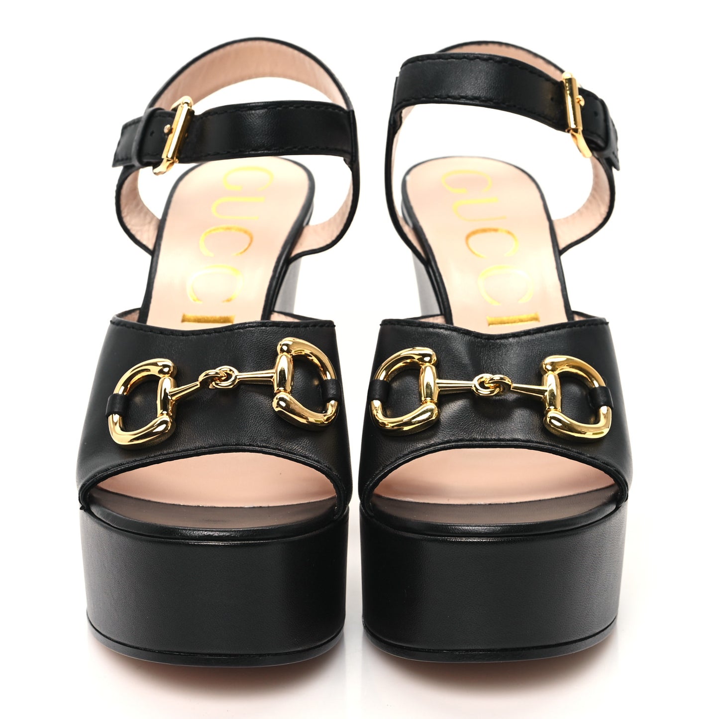Nappa Charlotte Horsebit 40/135mm Platform Sandals 41 Black