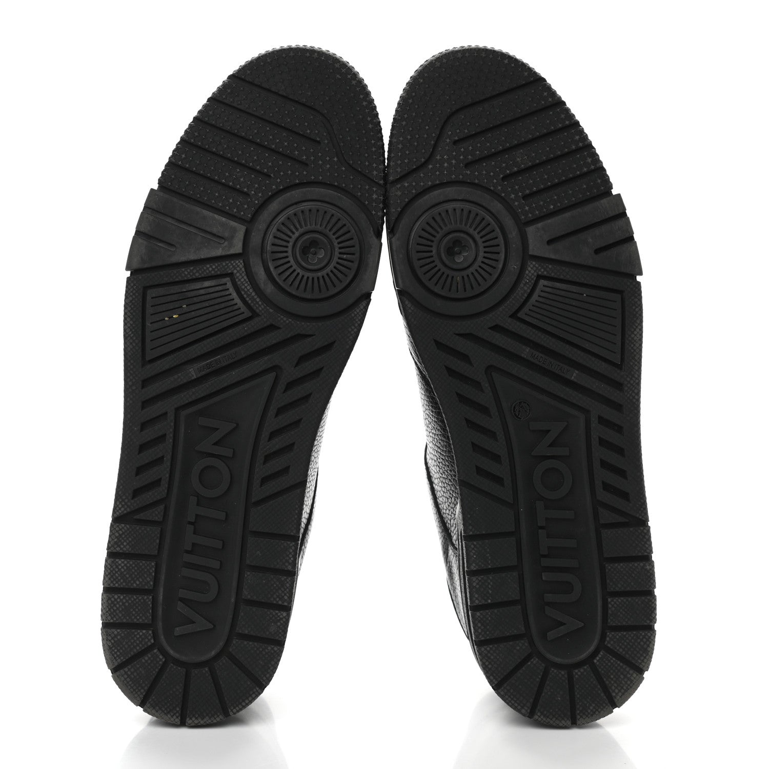 Louis Vuitton Calfskin Mens LV Trainer Sneakers 9 Black 6 of 8