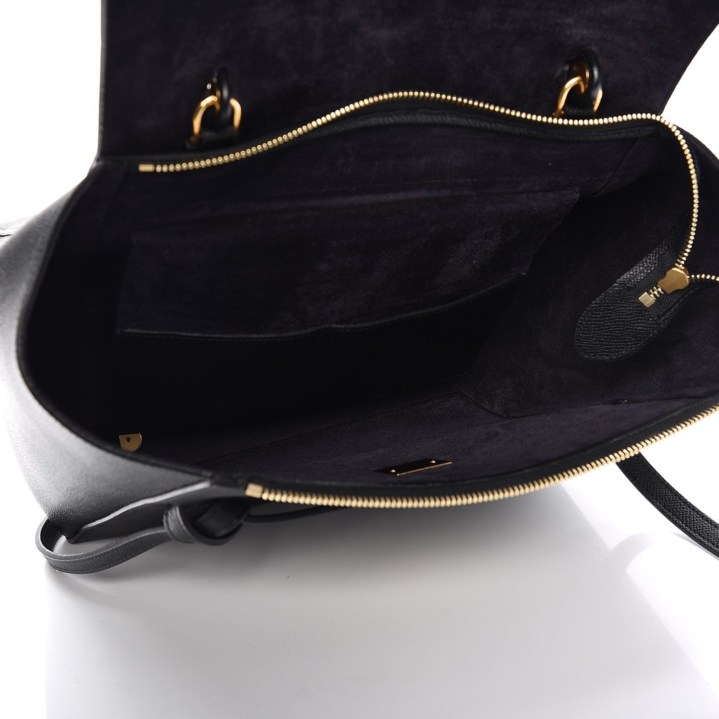 Grained Calfskin Mini Belt Bag Black