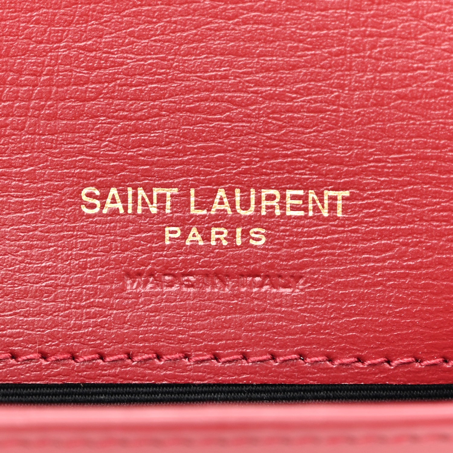Saint Laurent Smooth Calfskin Monogram Phone Holder Crossbody Opyum Red 6 of 13