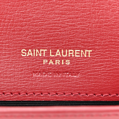 Saint Laurent Smooth Calfskin Monogram Phone Holder Crossbody Opyum Red 6 of 13
