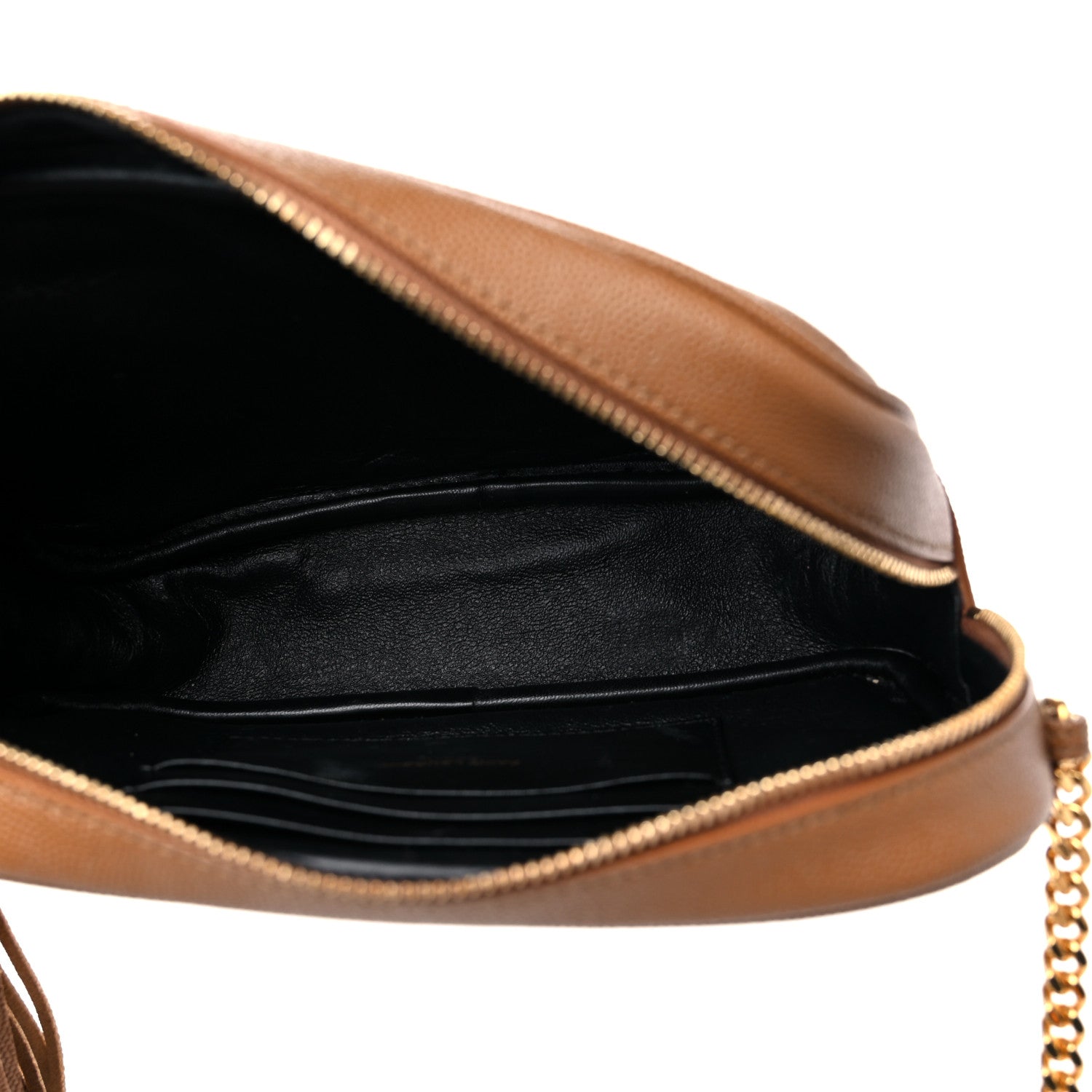 Saint Laurent Grain De Poudre Matelasse Monogram Mini Lou Camera Bag Dark Natural 5 of 11