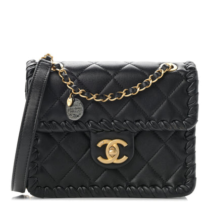 Chanel Calfskin Braided Mini My Own Frame Flap Black 1 of 11