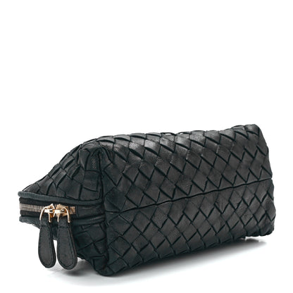 Bottega Veneta Nappa Intrecciato Small Cosmetic Pouch Black 3 of 10