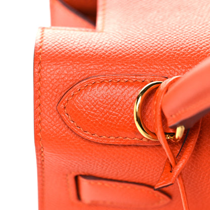 Hermes Epsom Kelly Sellier 28 Orange Poppy 11 of 42