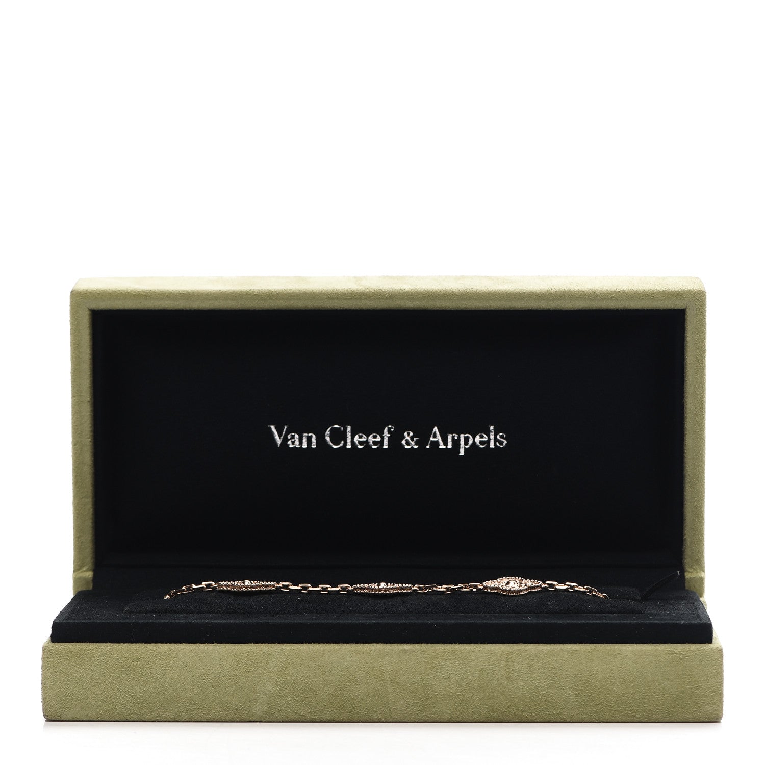 Van Cleef & Arpels 18K Rose Gold 5 Motifs Vintage Alhambra Bracelet 5 of 5