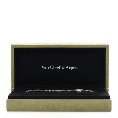 Van Cleef & Arpels 18K Rose Gold 5 Motifs Vintage Alhambra Bracelet 5 of 5