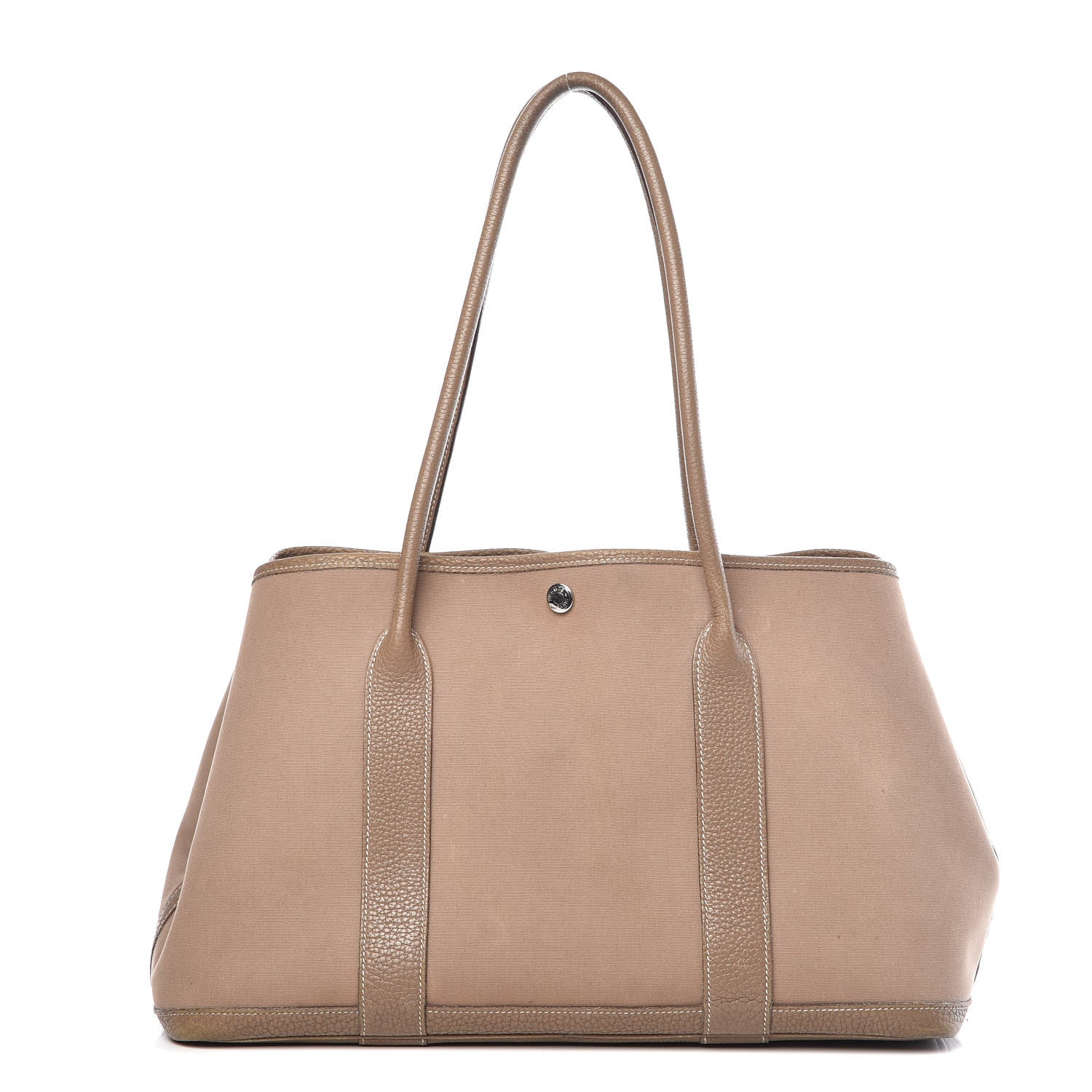 Hermes Toile Buffle Garden Party 36 MM Tote Etoupe 1 of 27
