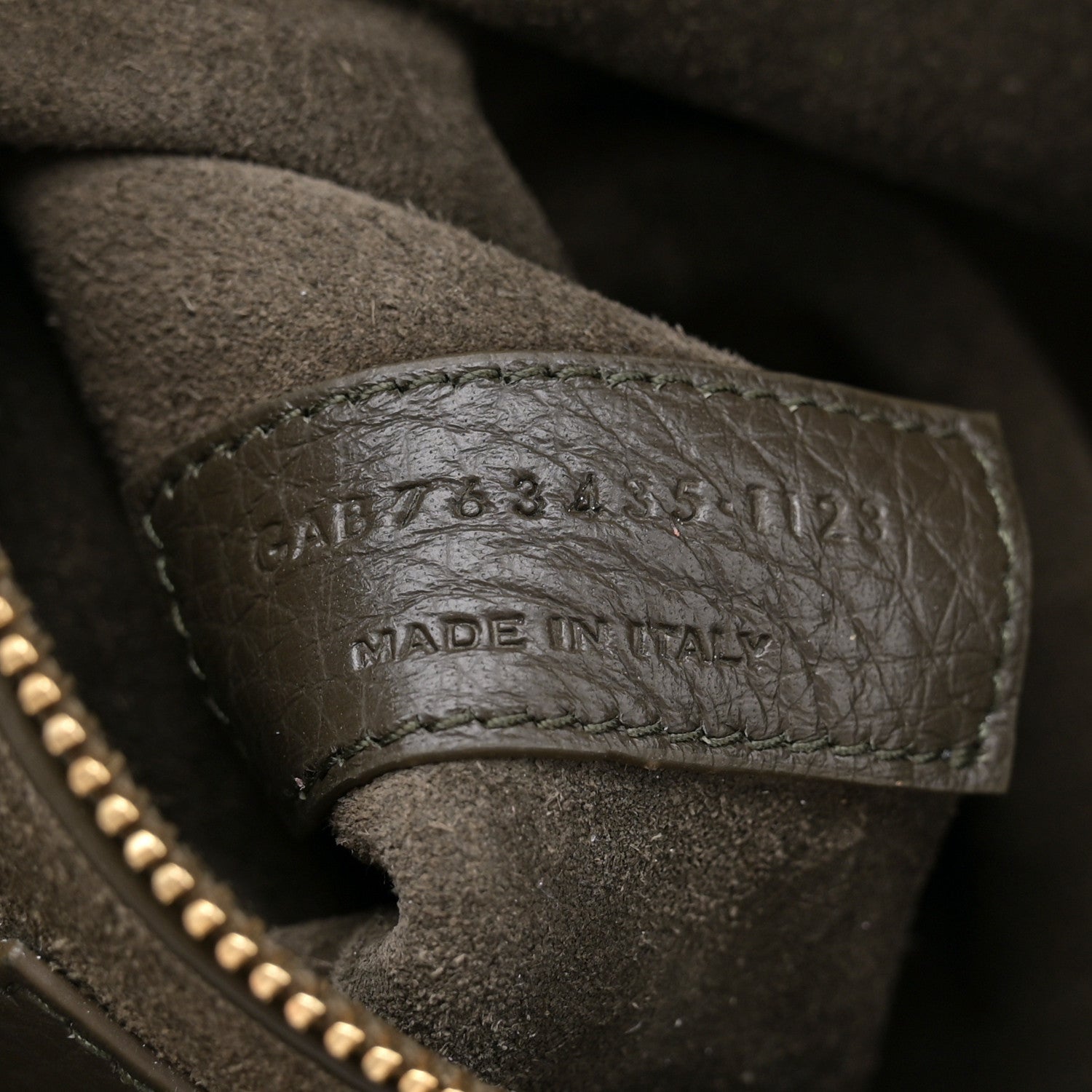 Saint Laurent Grained Deerskin Bea Tote Musk 7 of 11