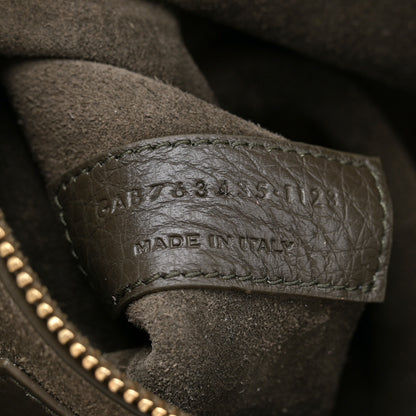 Saint Laurent Grained Deerskin Bea Tote Musk 7 of 11