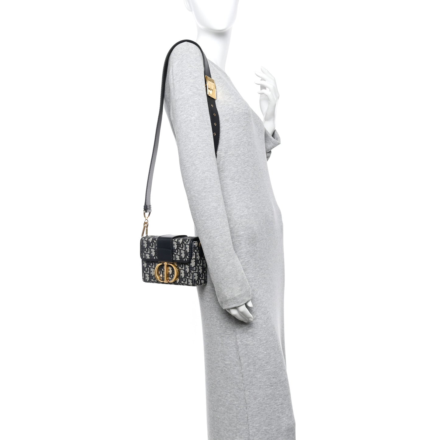 Oblique 30 Montaigne Box Bag Blue Blue
