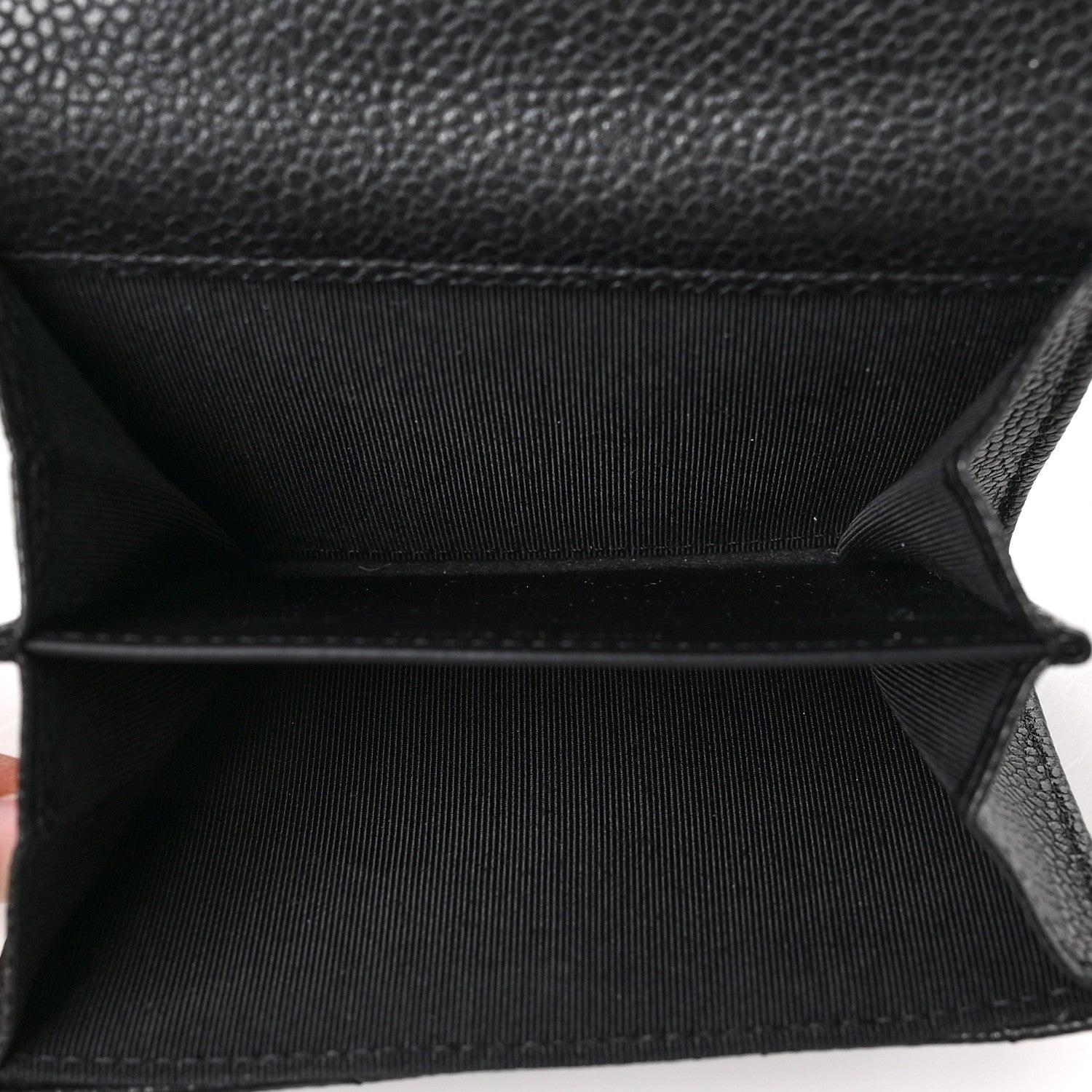 Chanel Caviar Quilted Flap Card Holder Wallet Black 4 of 6