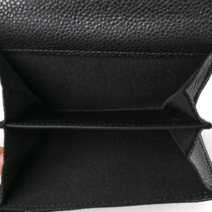 Chanel Caviar Quilted Flap Card Holder Wallet Black 4 of 6