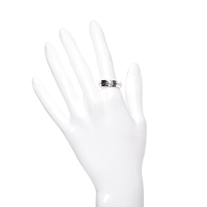 Tiffany Sterling Silver 18K Rose Gold T Wide Band Ring 56 7.75 2 of 4