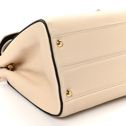 Louis Vuitton Grained Calfskin Monogram Double V Creme 8 of 9