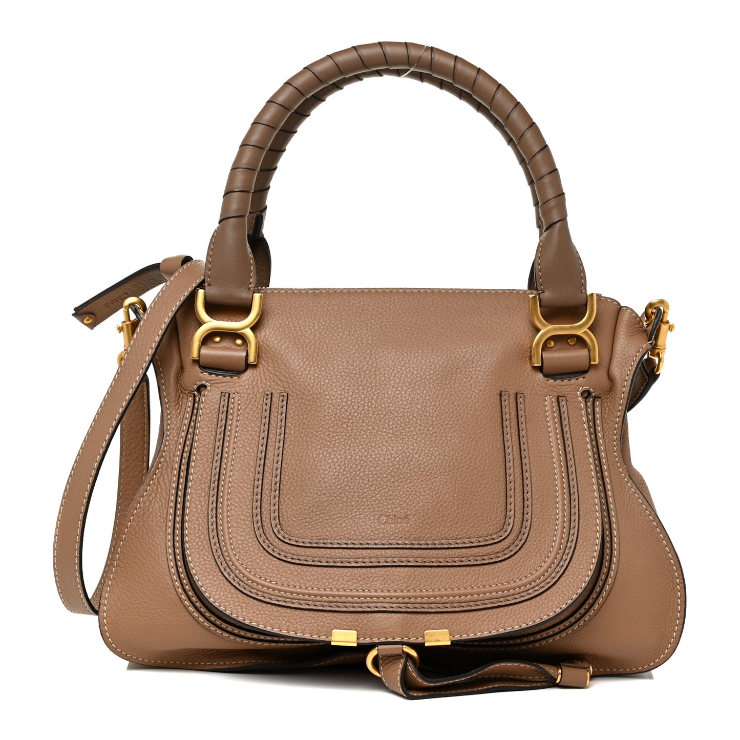 Calfskin Medium Marcie Satchel Nut
