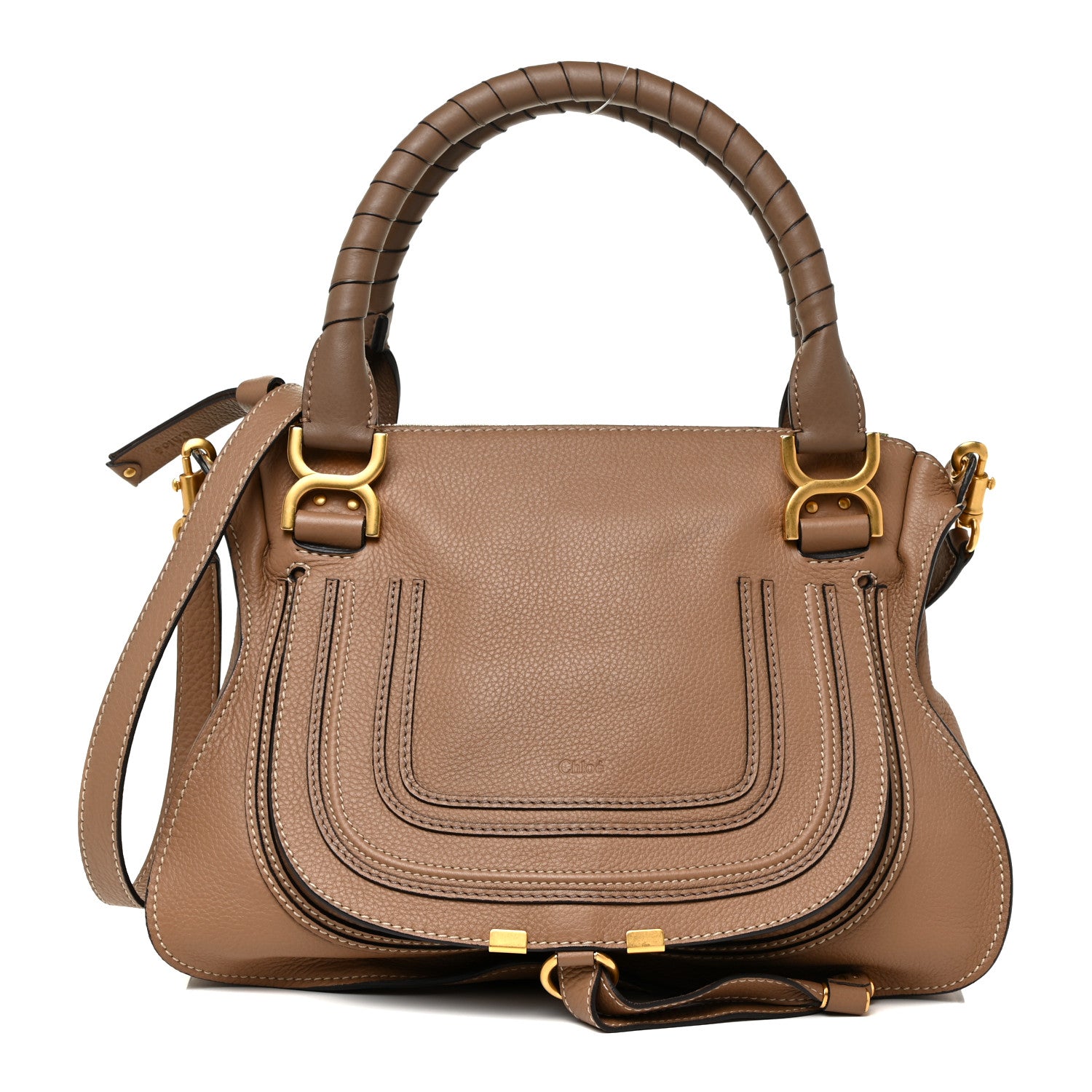 Chloe Calfskin Medium Marcie Satchel Nut 1 of 14
