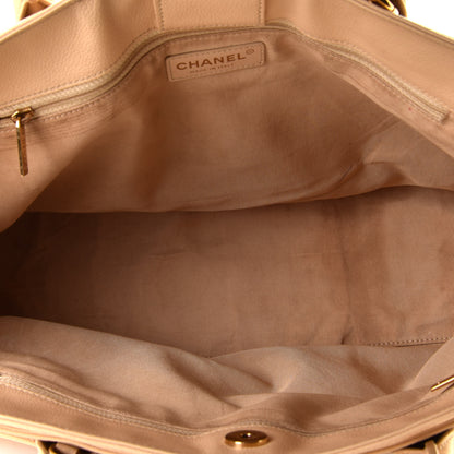 Chanel Calfskin Cerf Executive Shopper Tote Beige 12 of 16