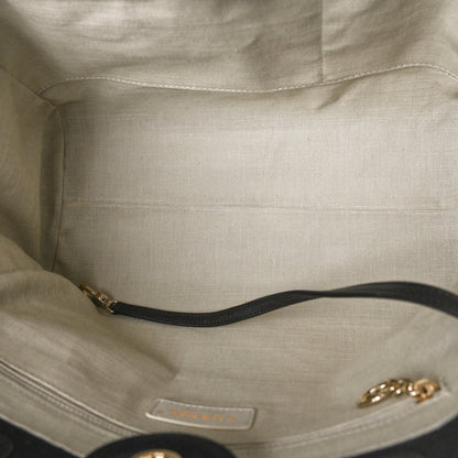 Chanel Mixed Fibers Small Deauville Tote Black 6 of 10