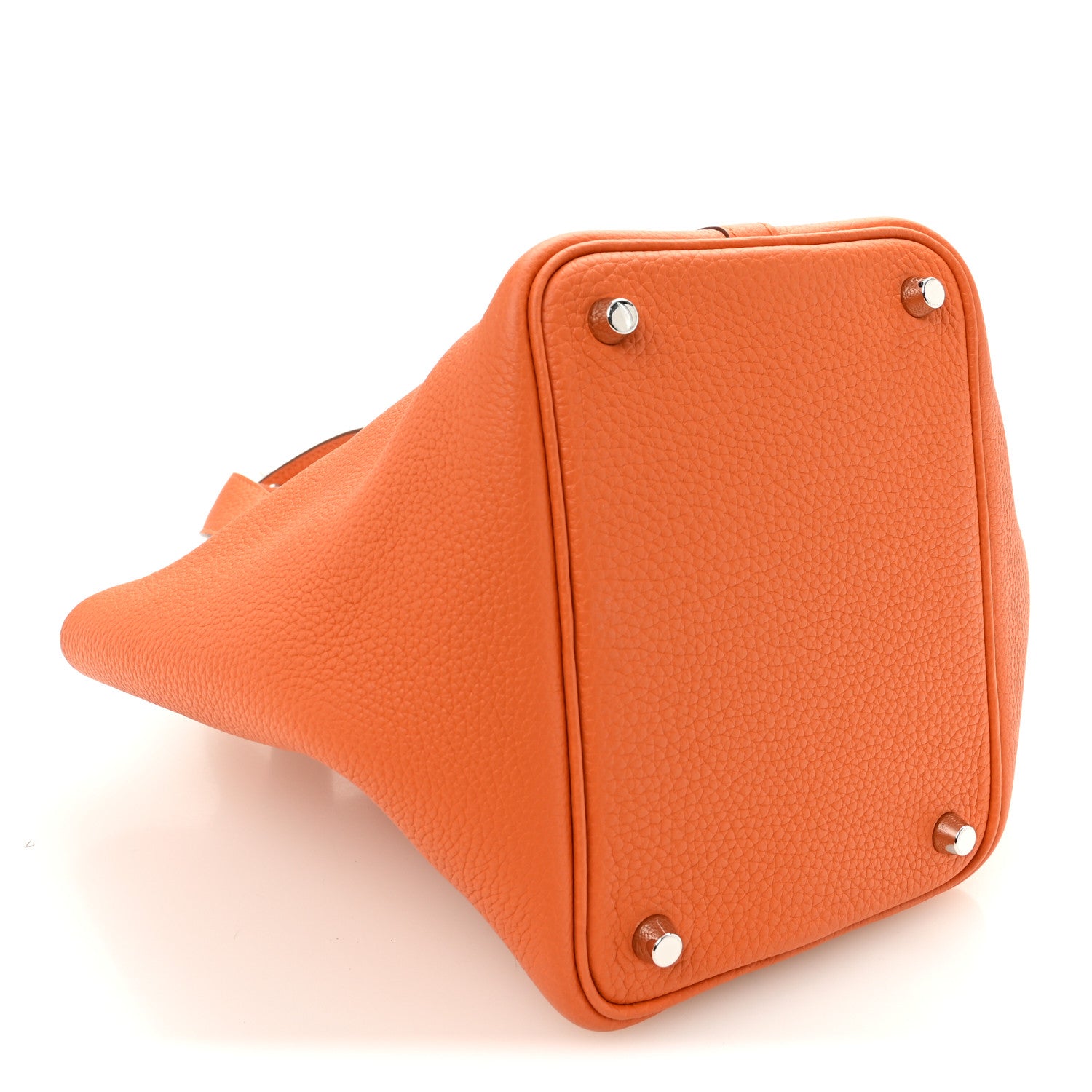Hermes Taurillon Clemence Picotin Lock 18 PM Orange 4 of 10