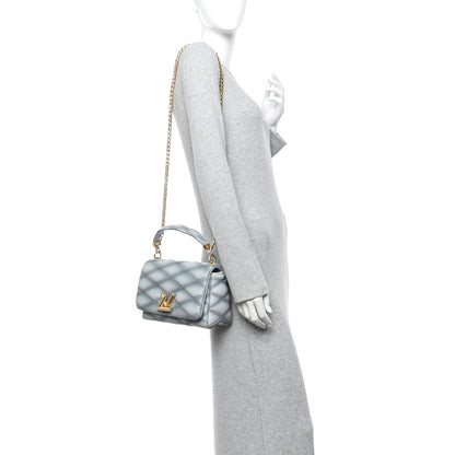 Louis Vuitton Lambskin Malletage GO-14 MM Ecume 2 of 10