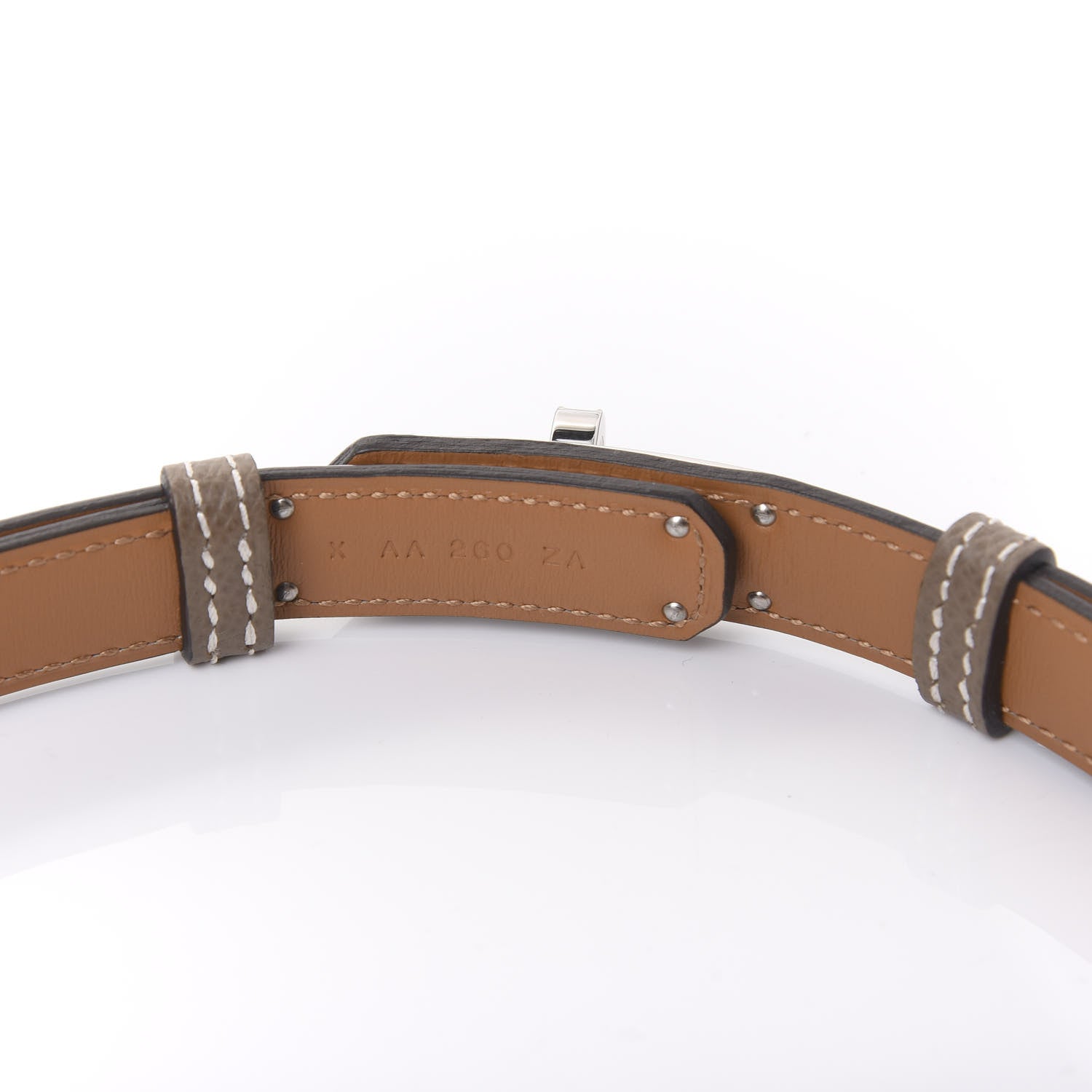 Hermes Epsom Kelly Belt Etoupe 3 of 5