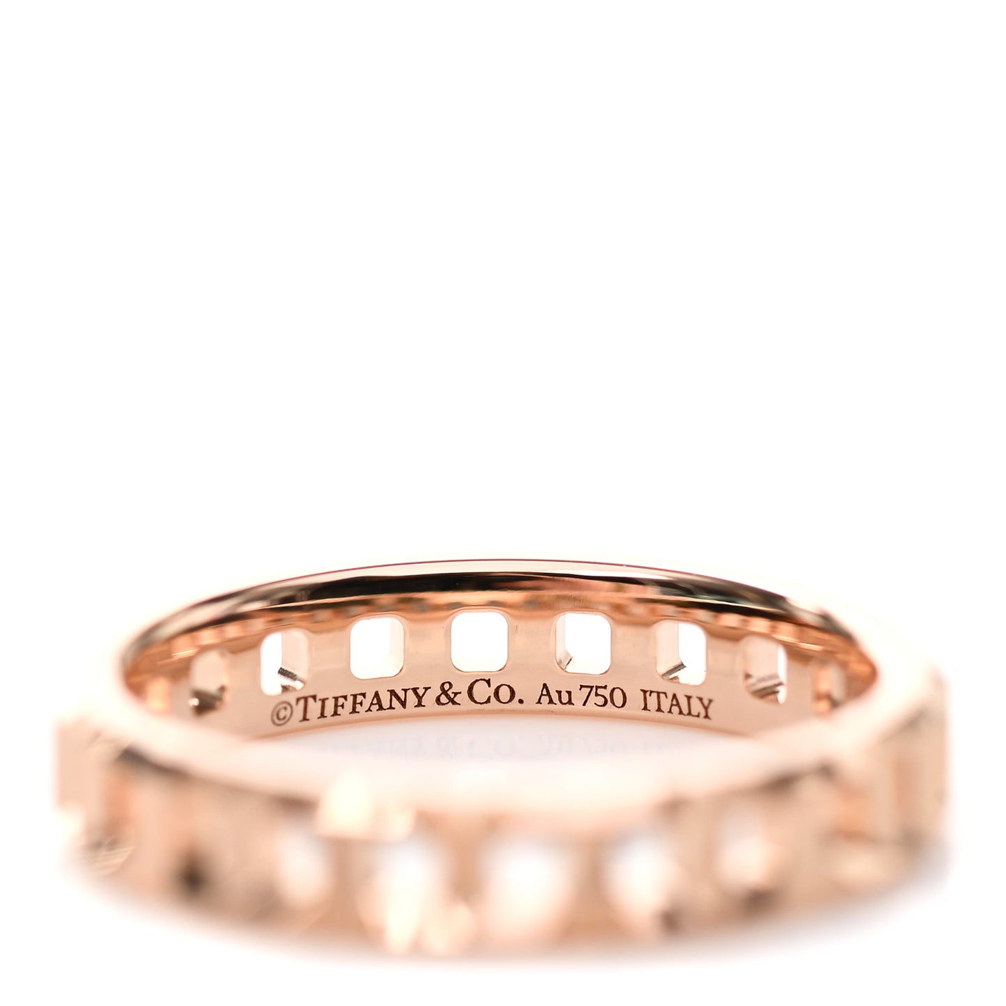 18K Rose Gold Narrow T True Ring 49 5