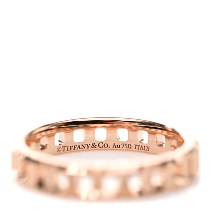 Tiffany 18K Rose Gold Narrow T True Ring 49 5 4 of 4