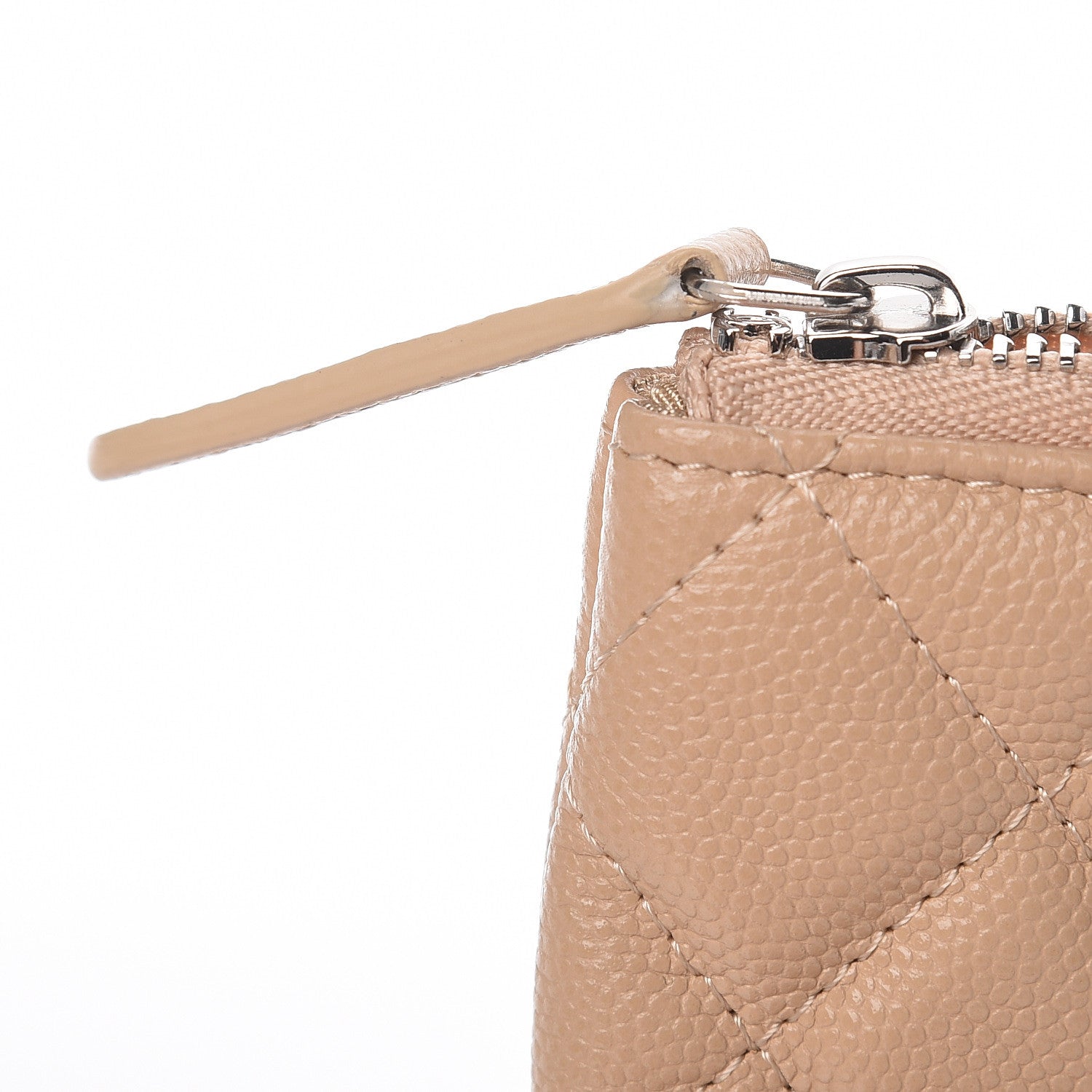 Chanel Caviar Quilted Small Cosmetic Case Beige 9 of 10