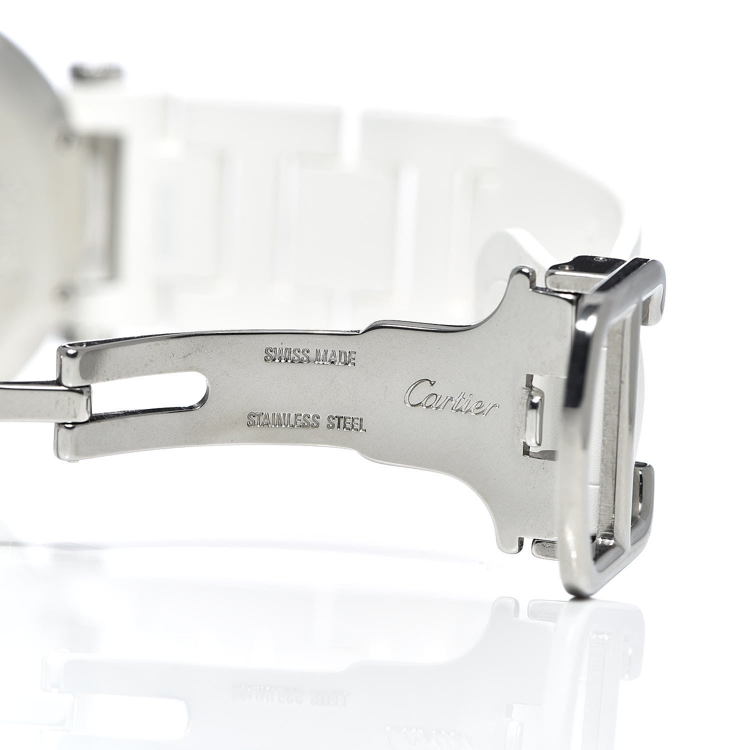 Cartier Stainless Steel Rubber 33mm Pasha C Seatimer Quartz Watch White 6 of 6
