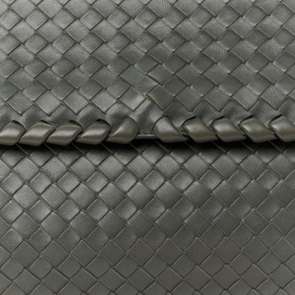 Bottega Veneta Nappa Intrecciato Olimpia Shoulder Bag Steel 10 of 15