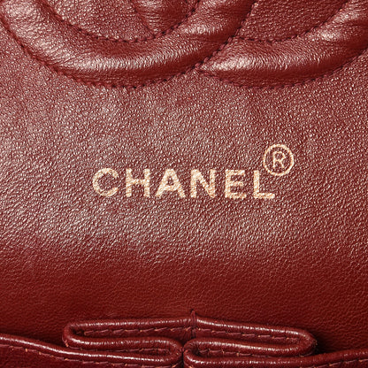 Chanel Lambskin Chevron Quilted Medium Double Flap Black 7 of 18