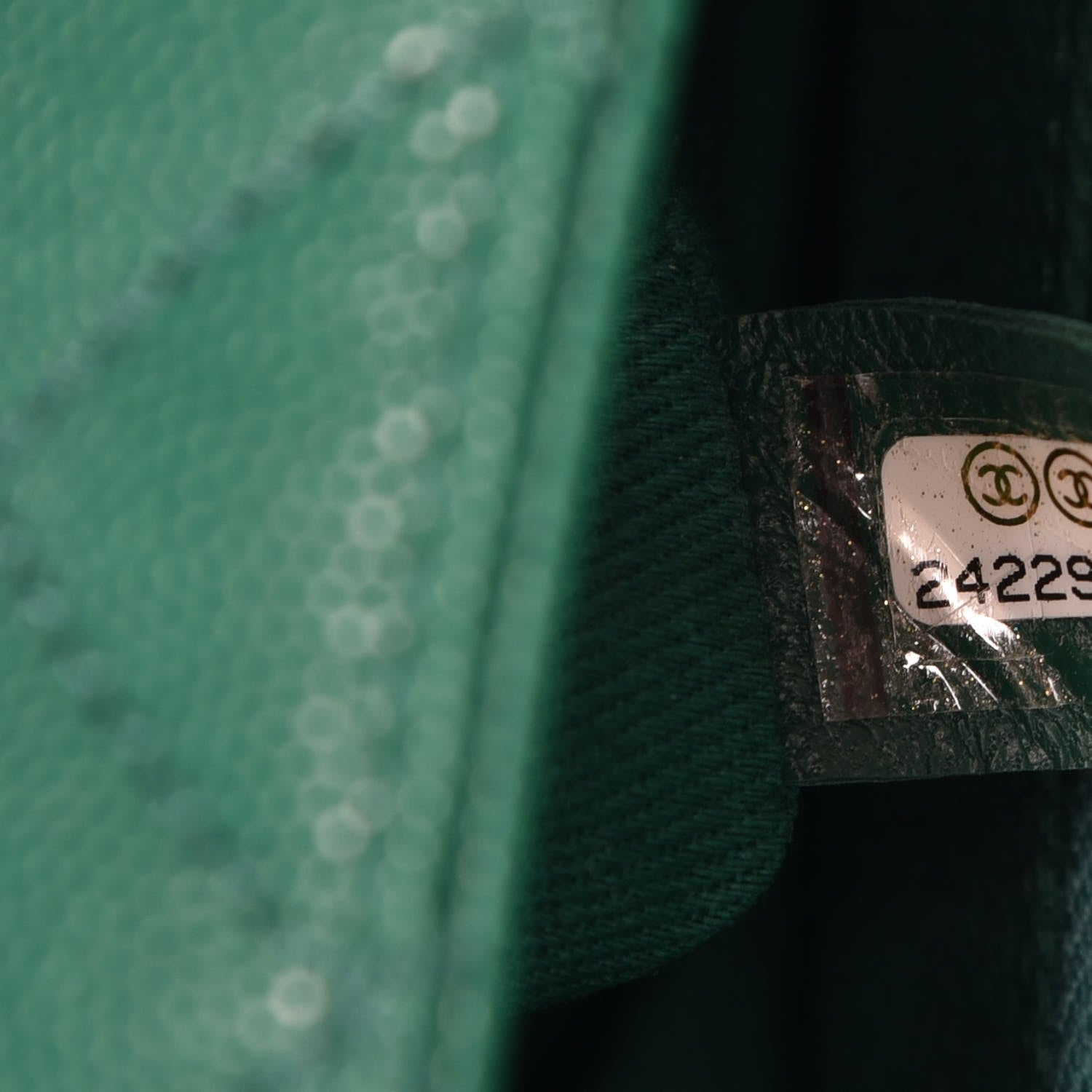 Chanel Caviar Quilted Small Coco Handle Flap Green 7 of 8