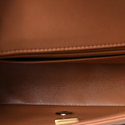 Chanel Lambskin Quilted Mini Rectangular Flap Brown 6 of 9