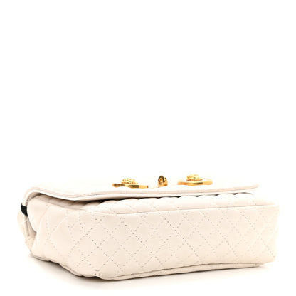 Versace Nappa Quilted Icon Shoulder Bag White 4 of 11