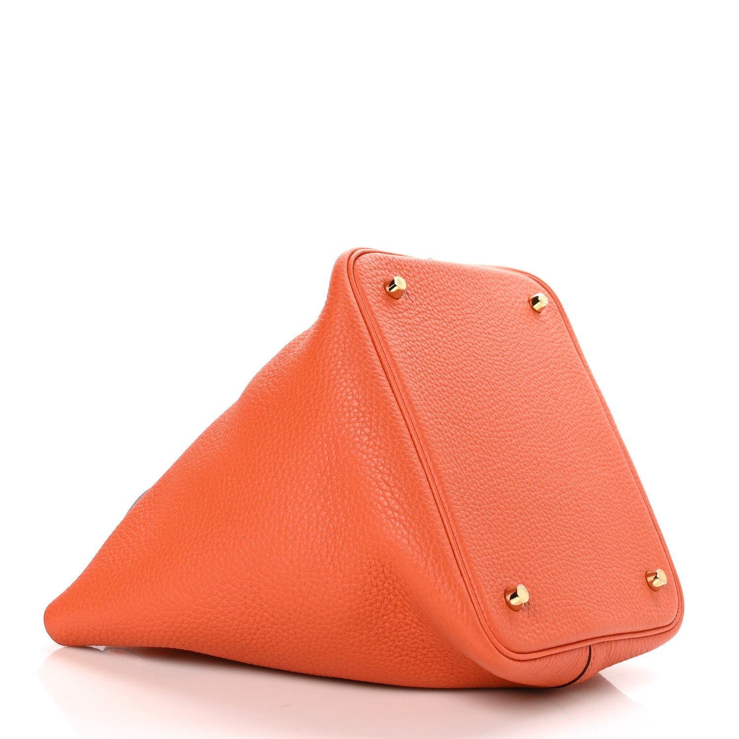 Hermes Taurillon Clemence Picotin Lock 22 MM Orange 4 of 10