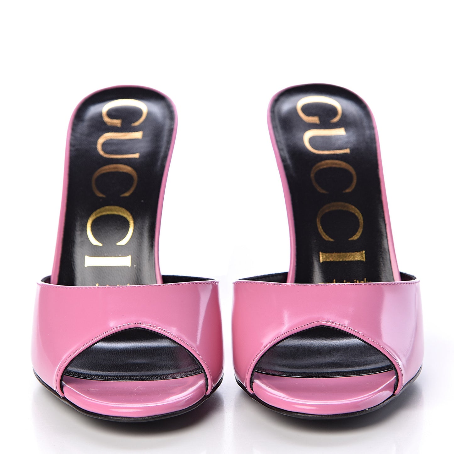 Calfskin High-Heel Slide 36 Bubblegum Pink