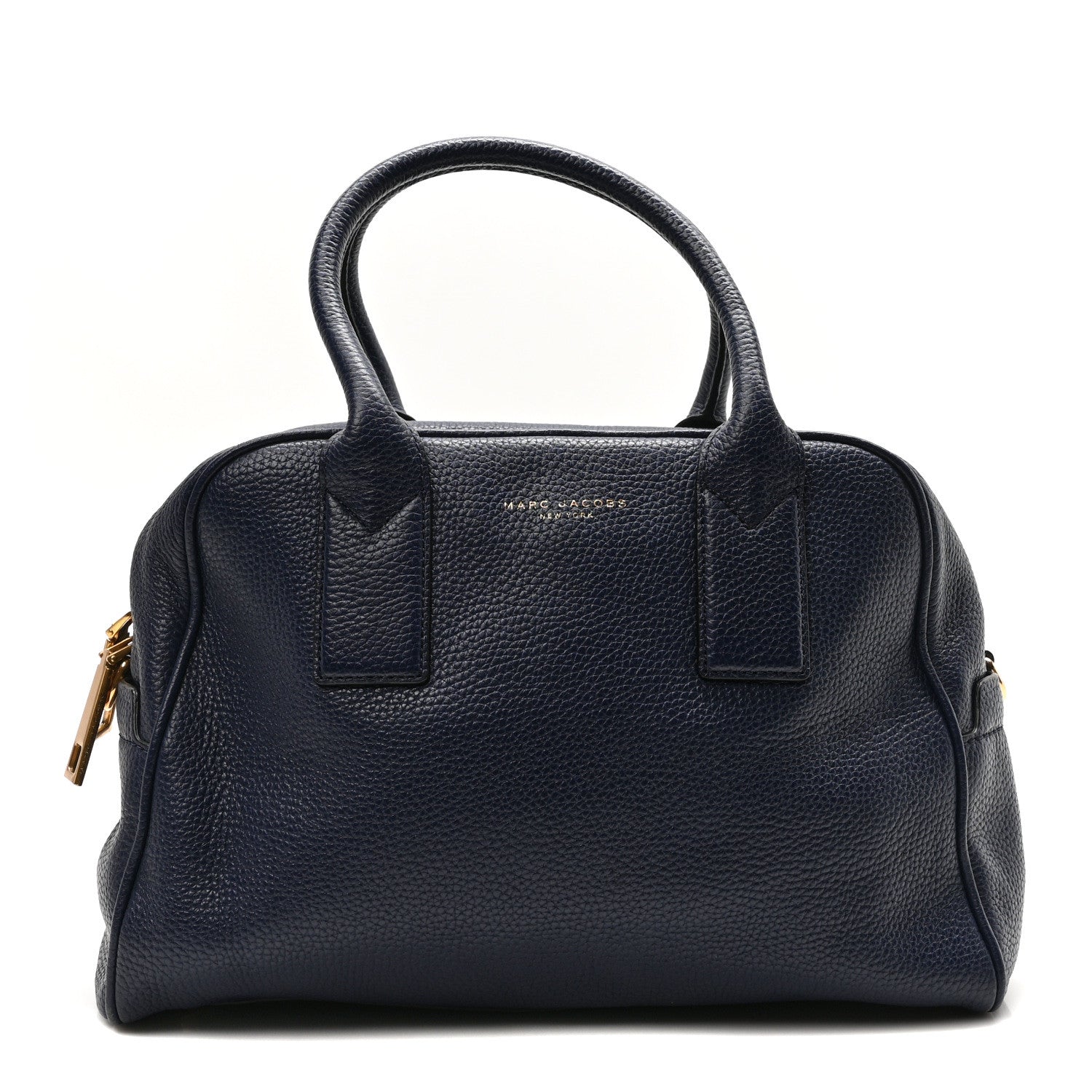 Marc Jacobs Pebbled Calfskin Gotham Bauletto Satchel Blue 1 of 9