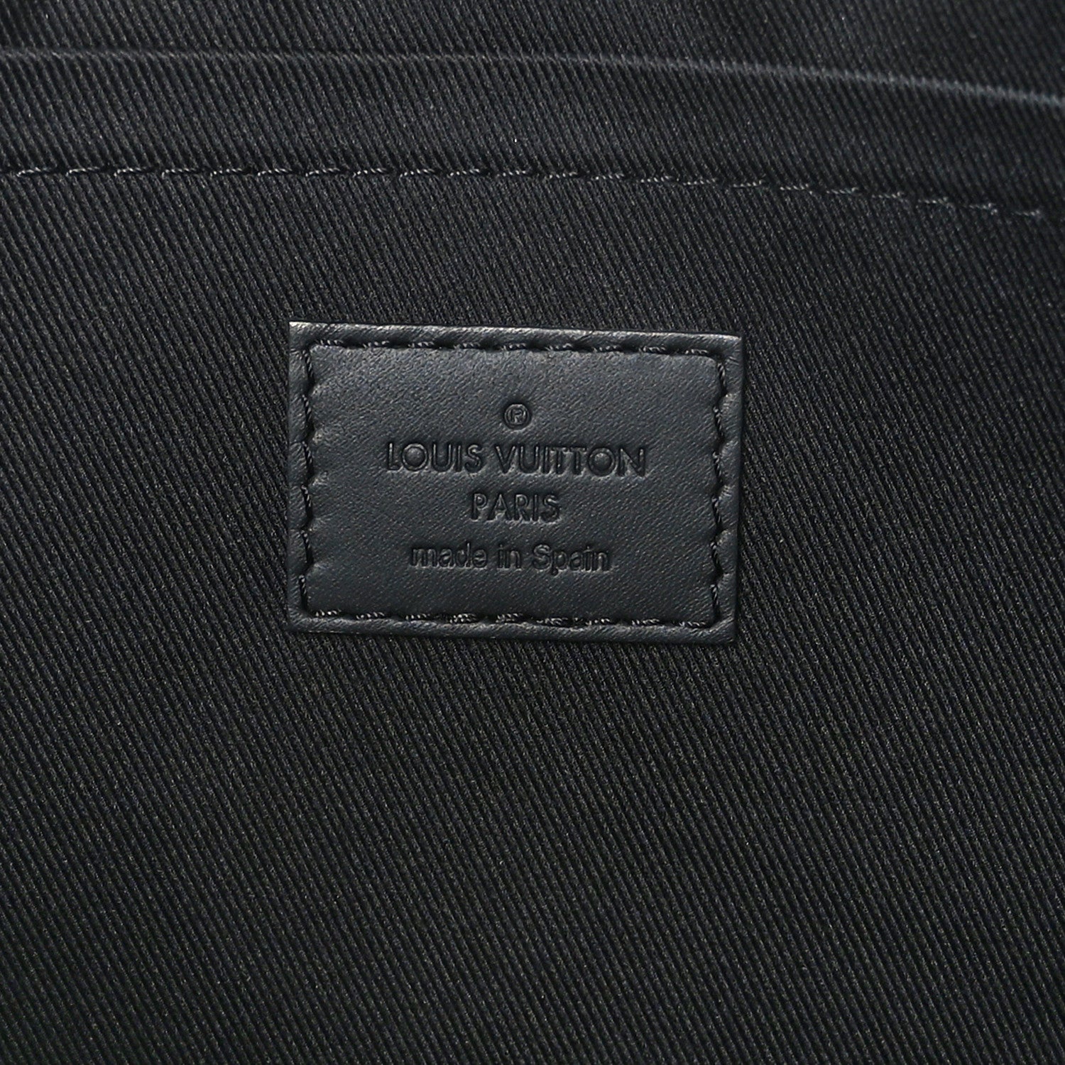 Louis Vuitton Calfskin Monogram Shadow Discovery Pochette Black 6 of 6