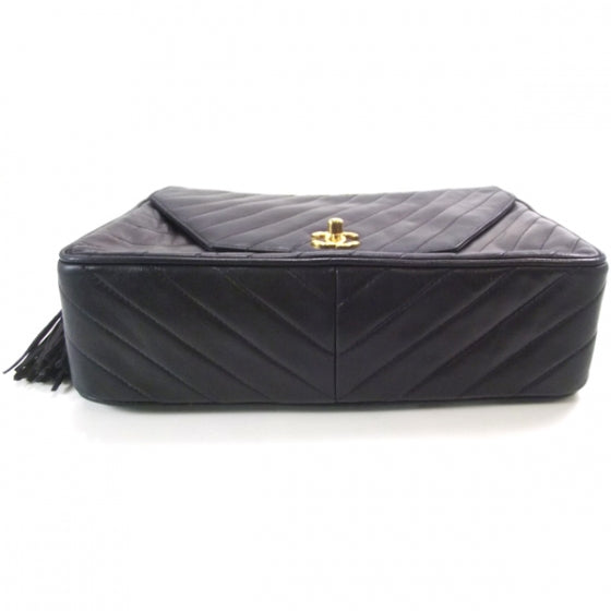 Chanel Lambskin Tassel Camera Case Navy 4 of 4