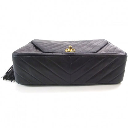 Chanel Lambskin Tassel Camera Case Navy 4 of 4