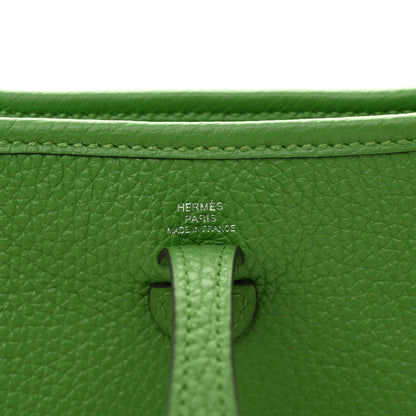 Hermes Taurillon Clemence Amazone Evelyne TPM Vert Yucca 6 of 11