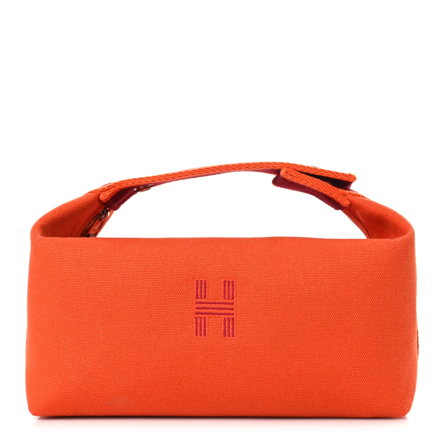 Canvas Small Bride-A-Brac Pouch Orange Burgundy