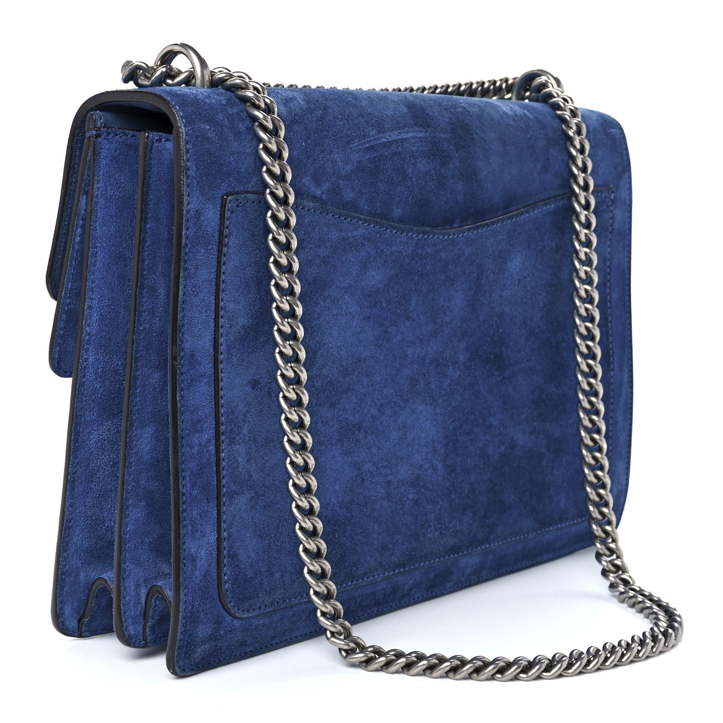 Suede Medium Dionysus Shoulder Bag Blue