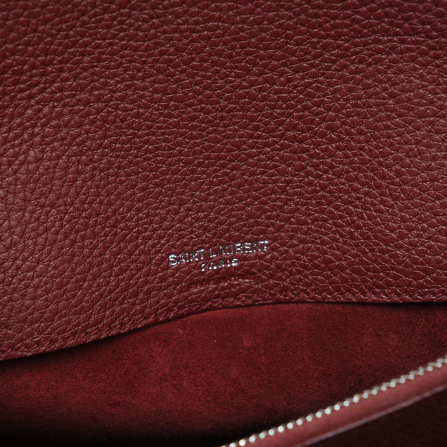Saint Laurent Grained Calfskin Small Supple Sac De Jour Dark Pallisandre 7 of 8