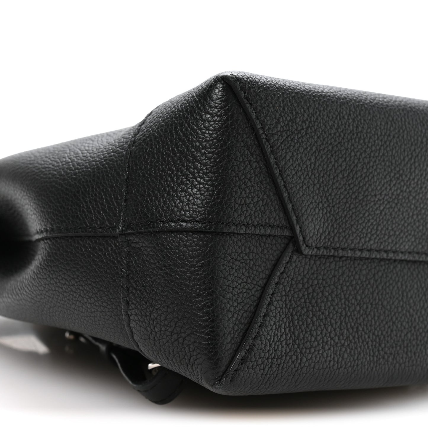 Calfskin Lockme Mini Backpack Black