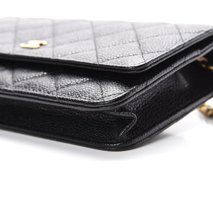 Chanel Caviar Quilted Wallet On Chain WOC Black 11 of 11